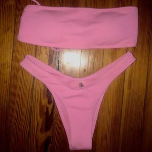 Pink bikini set